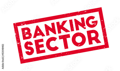 Banking Sector rubber stamp. Grunge design with dust scratches. Effects can be easily removed for a clean, crisp look. Color is easily changed.