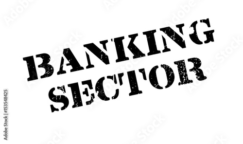 Banking Sector rubber stamp. Grunge design with dust scratches. Effects can be easily removed for a clean, crisp look. Color is easily changed.