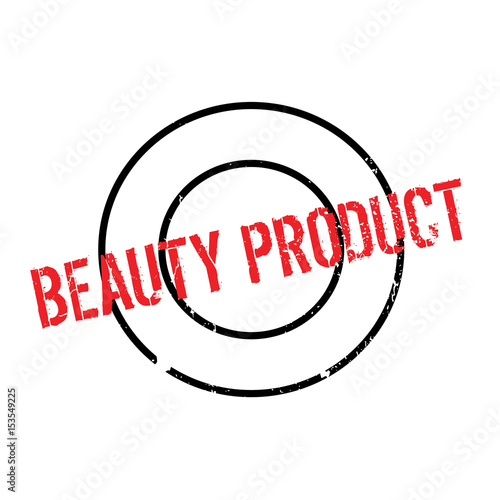 Beauty Product rubber stamp. Grunge design with dust scratches. Effects can be easily removed for a clean, crisp look. Color is easily changed.
