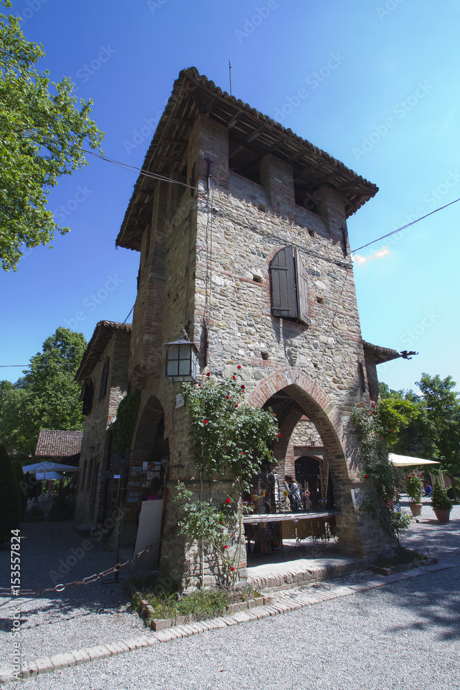 borgo medievale di grazzano visconti in provincia di piacenza emilia romagna italia europa italy europe