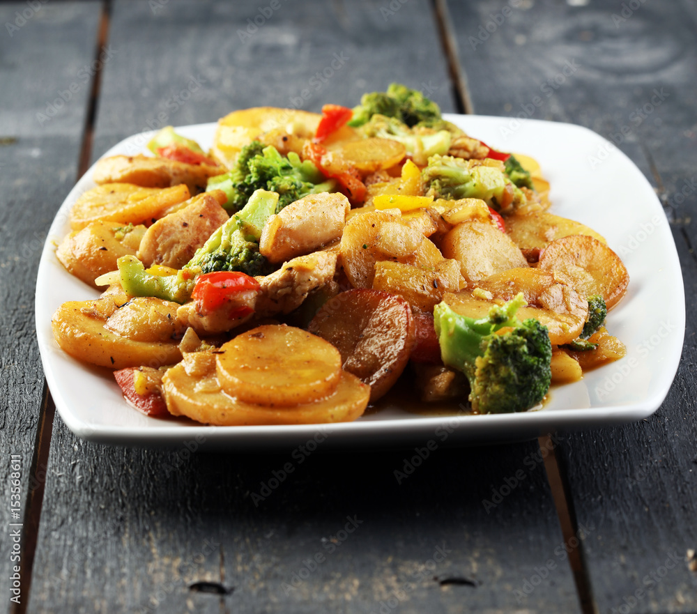 Healthy Cooking Chicken Broccoli and Sweet Potato Healthy Cooking Chicken Broccoli and Sweet Potato