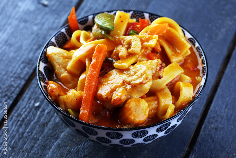 Chicken chow mein a popular oriental dish available at chinese take outs Chicken chow mein a popular oriental dish available at chinese take outs