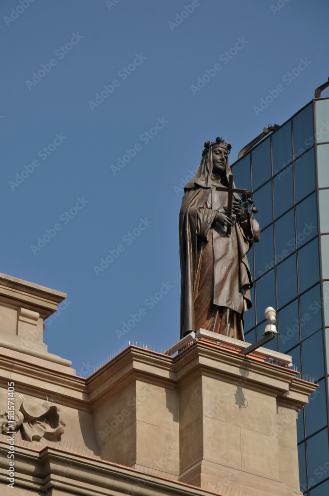 Saint Rose statue,Santiago cathedral