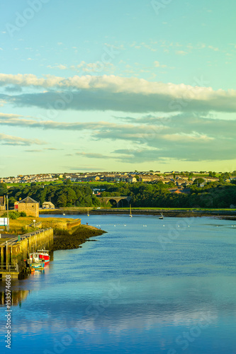 Panorama of Berwick Upon Tweed in England, UK photo