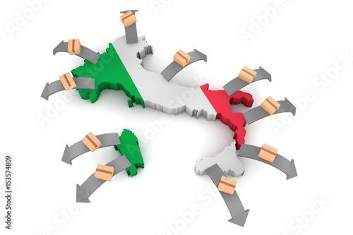 Exporting goods and services from Italia