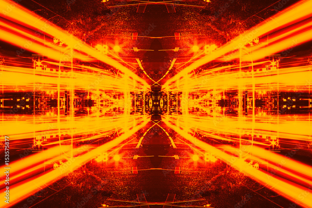Fototapeta premium Futuristic Sci-Fi Complex New Era abstract. Hi tech Cyber Space, Advanced Technology concept background.