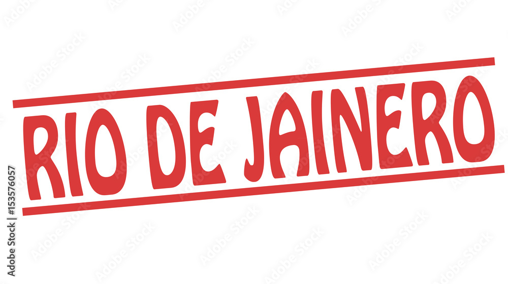 Rio de Jainero red square grunge stamp on white Rio de Jainero red square grunge stamp on white