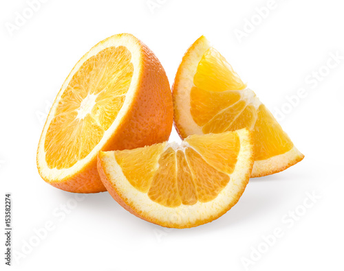orange fruit  isolated on white