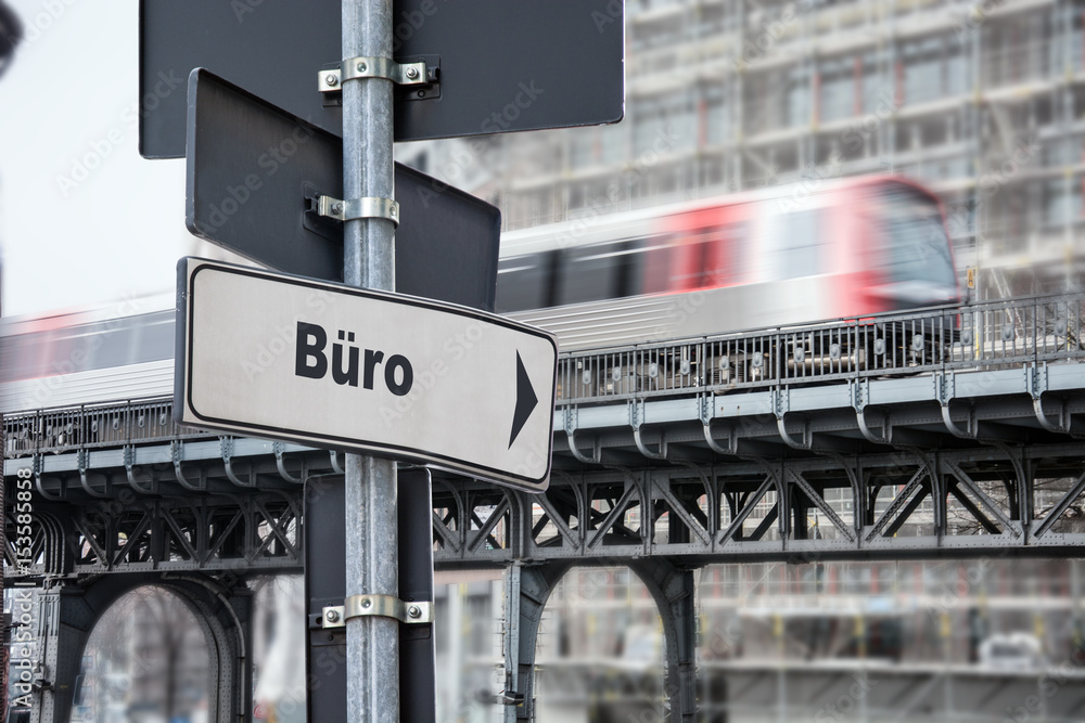 Fototapeta premium Schild 176 - Büro