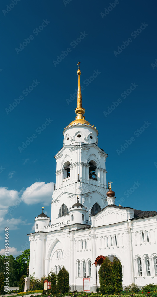 The bell tower of the Dormition Cathedral, Vladimir. Russia. It 