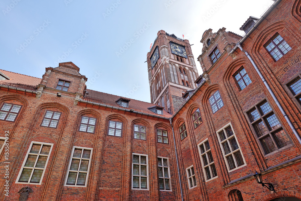 Fototapeta premium Town Hall in Torun, Poland