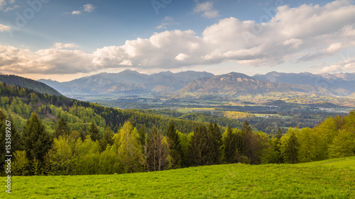 The Kamnik-Savinja Alps, Slovenia around the village Jamnik