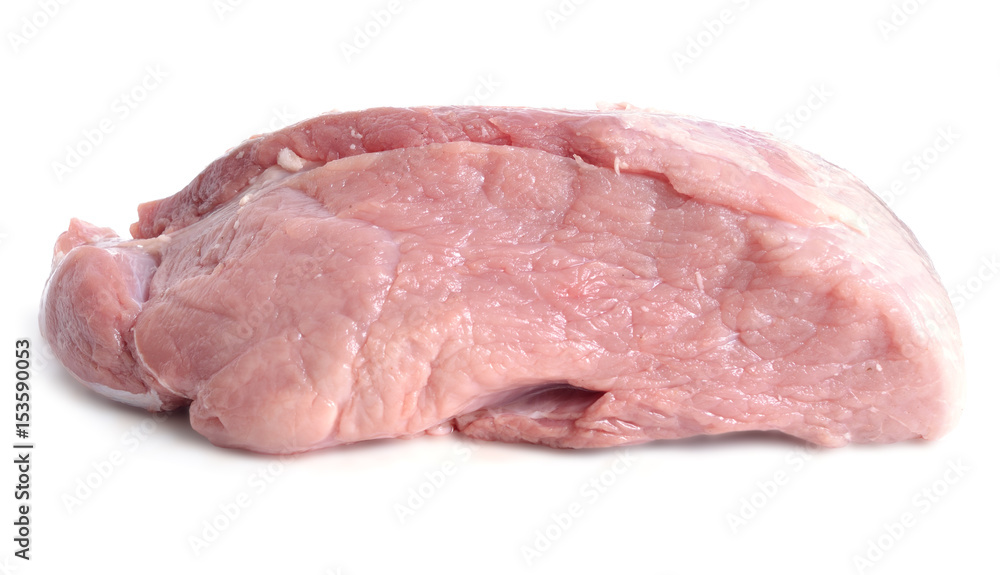 Pork fillet isolated on white background Pork fillet isolated on white background