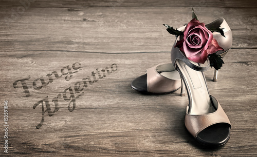 Argentine tango shoes and a...