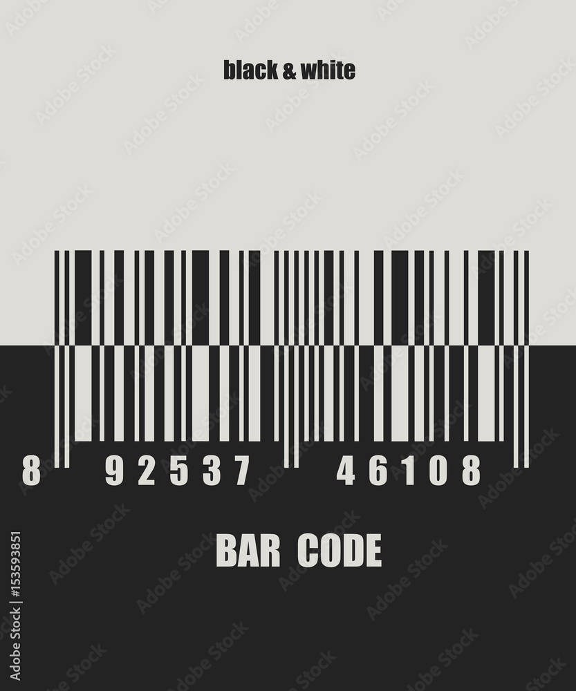Bar code design. Vector background. Black and white Bar code design. Vector background. Black and white