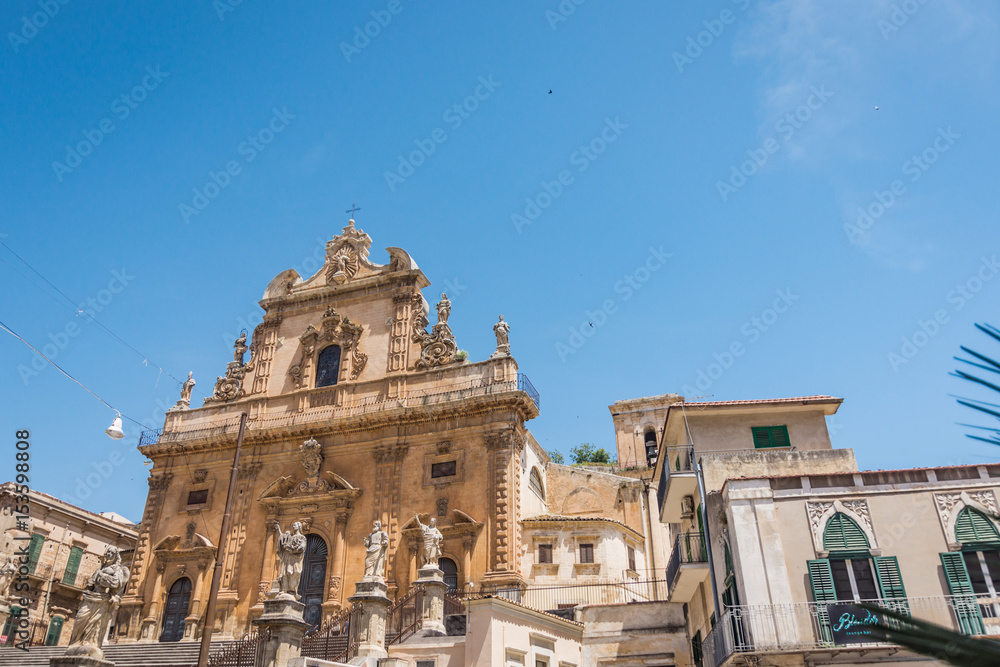 The Church of San Pietro, Modica, Sicily, Italy.