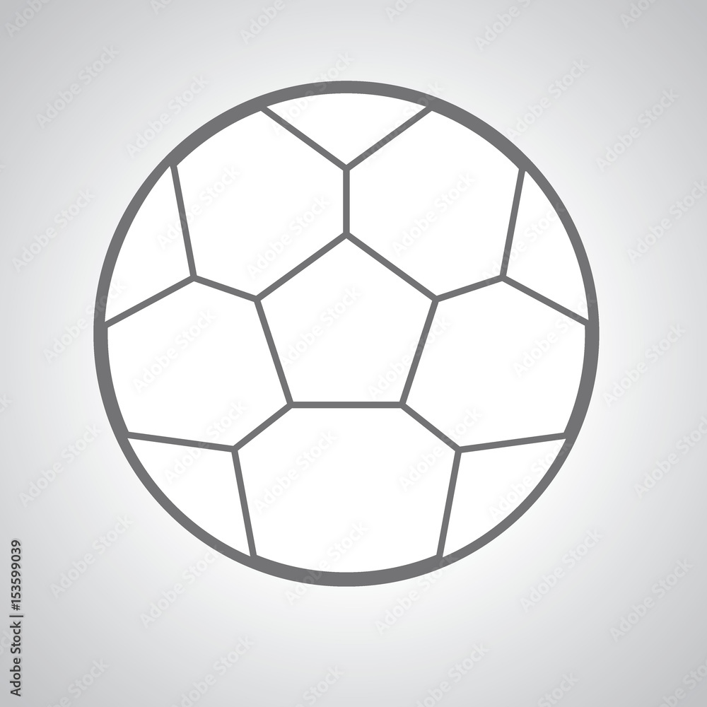 Fototapeta premium soccer line icon