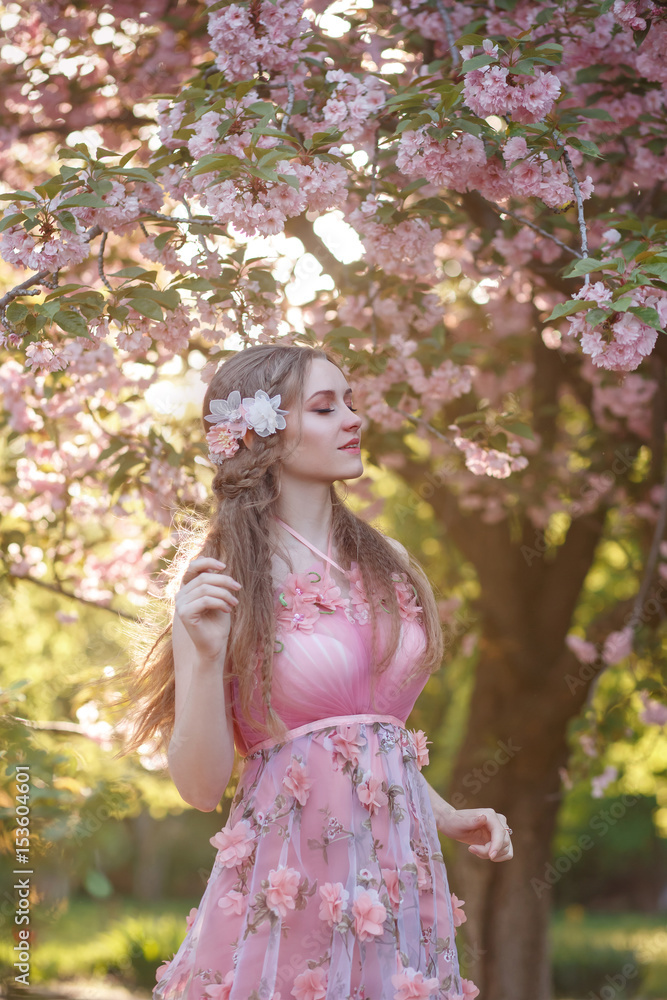 A young princess. Fantasy picture. Spring mood. Fashionable toning. A young princess. Fantasy picture. Spring mood. Fashionable toning.