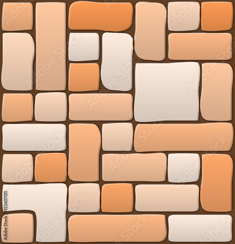 Masonry stone wall beautiful banner wallpaper design illustration