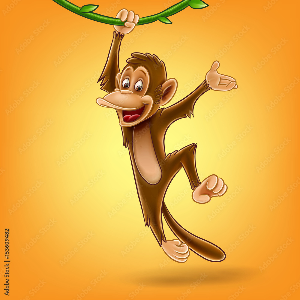 Obraz premium monkey cartoon