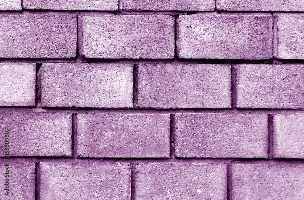 Fototapeta premium violet color brick wall pattern.
