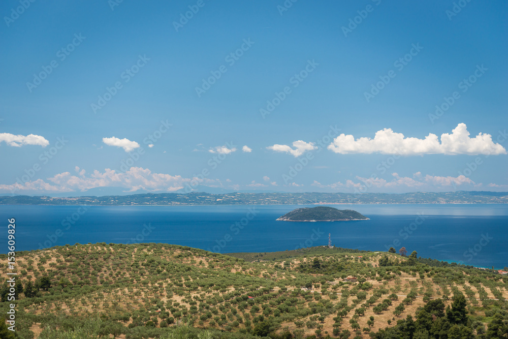 Olive country and island, landskape;