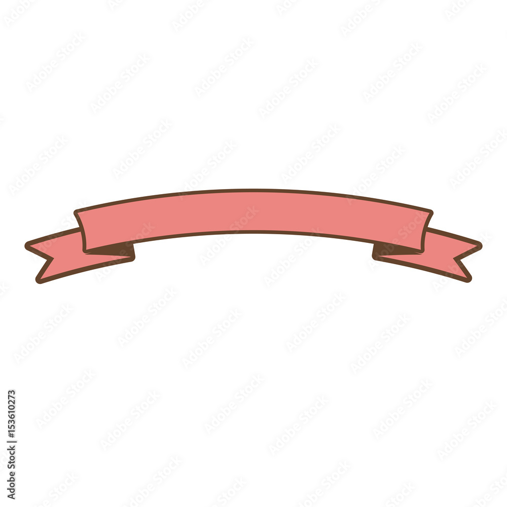pink ribbon banner ornament element style vector illustration pink ribbon banner ornament element style vector illustration