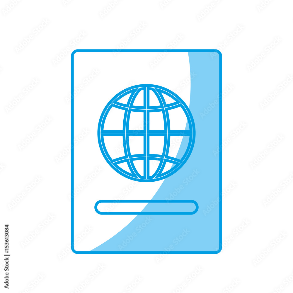 passport document icon over white background. vector illustration passport document icon over white background. vector illustration