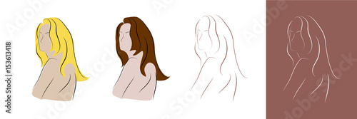 Beautiful woman vector