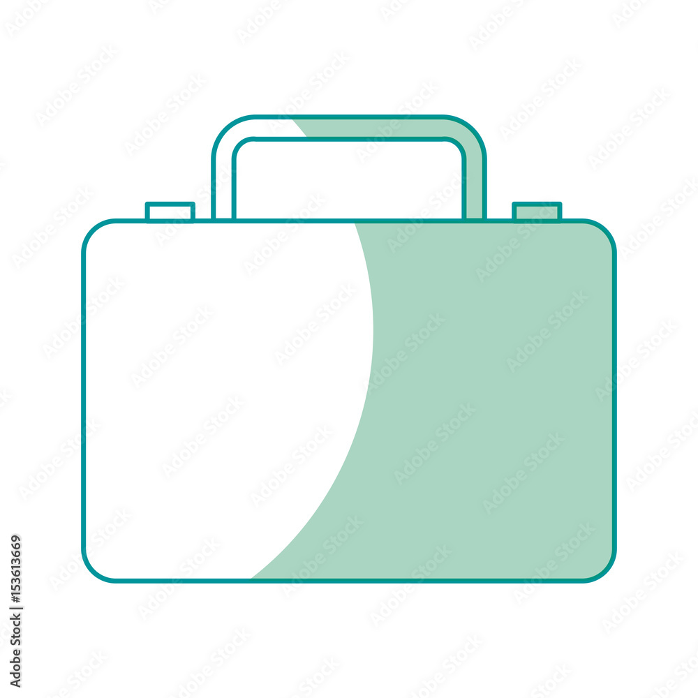 business suitcase portfolio document accessory vector illustration business suitcase portfolio document accessory vector illustration
