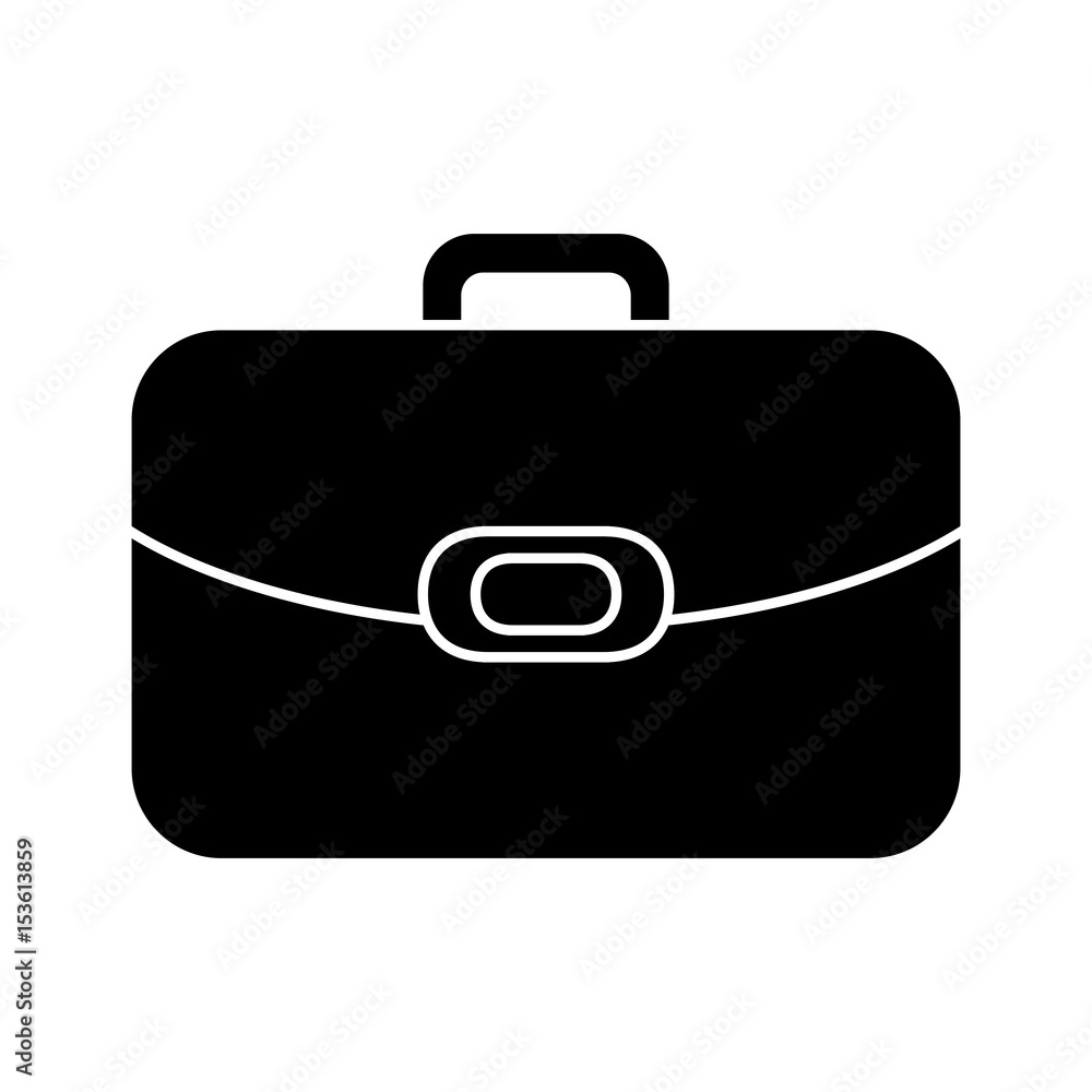 briefcase icon over white background. vector illlustration