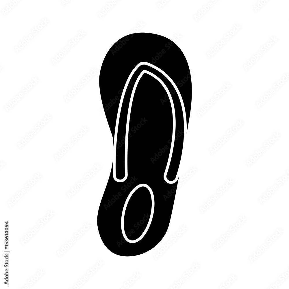 beach sandals icon over white background. vector illlustration beach sandals icon over white background. vector illlustration