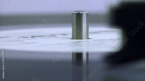 The old vinyl spinning