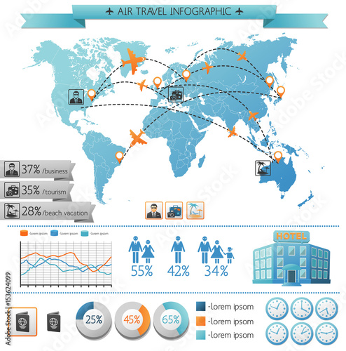 Summer Vacation Infographic Concept