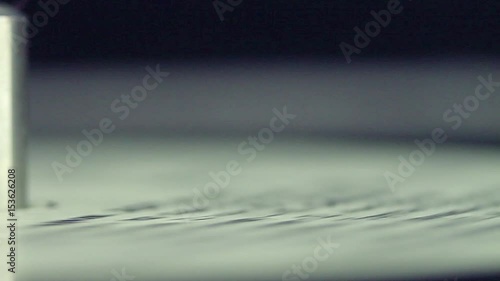 The old vinyl spinning