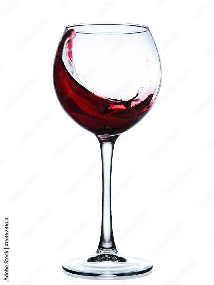 Glass of red wine