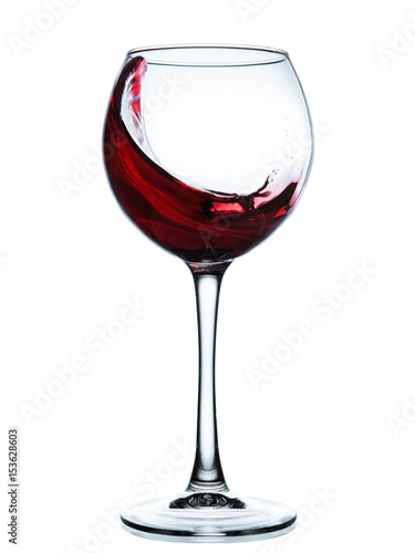 Glass of red wine