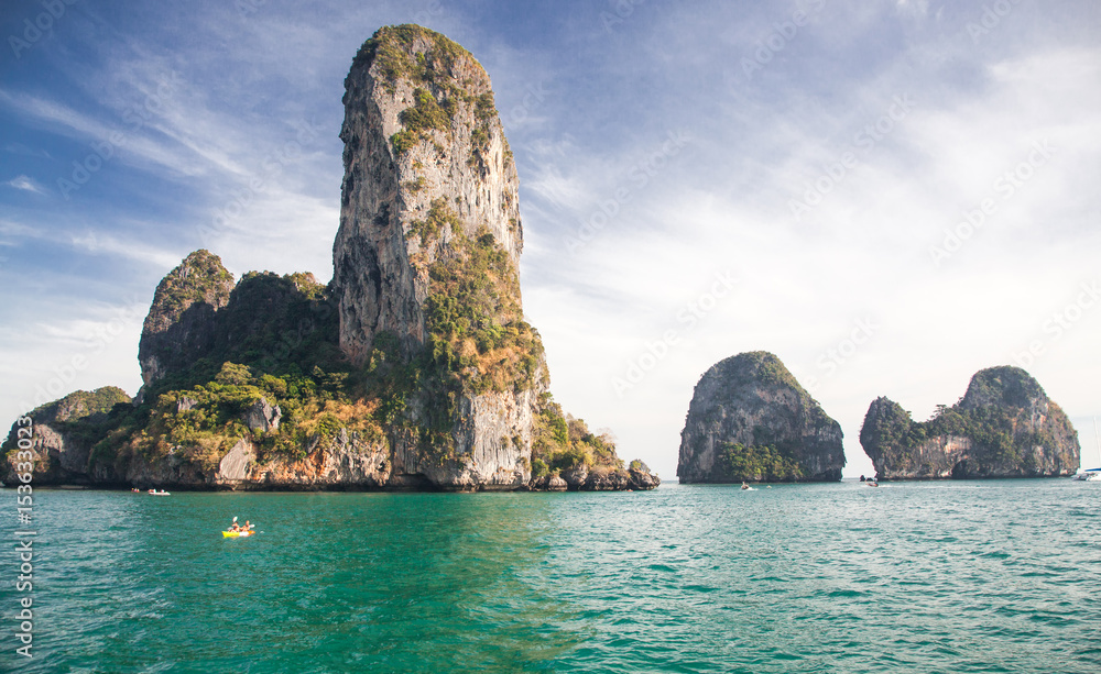 limestone formations in the Adaman sea, Thailand limestone formations in the Adaman sea, Thailand