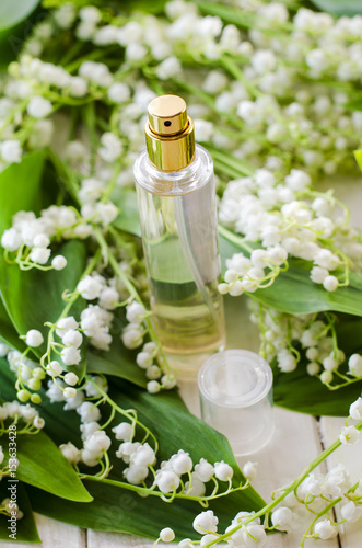 Perfume with lily of the valley aroma