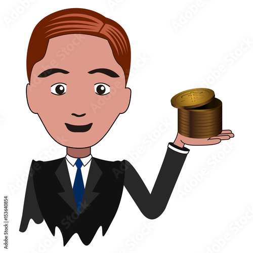 Isolated businessman illustration