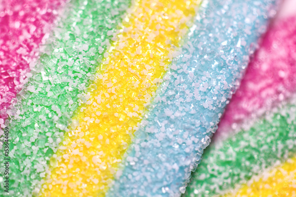Closeup of tasty sour sweet candy, background
