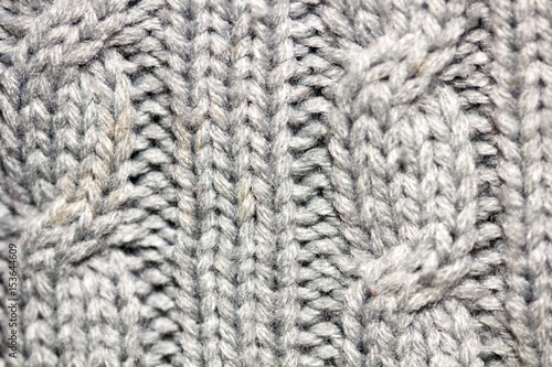 Closeup of grey wool, background