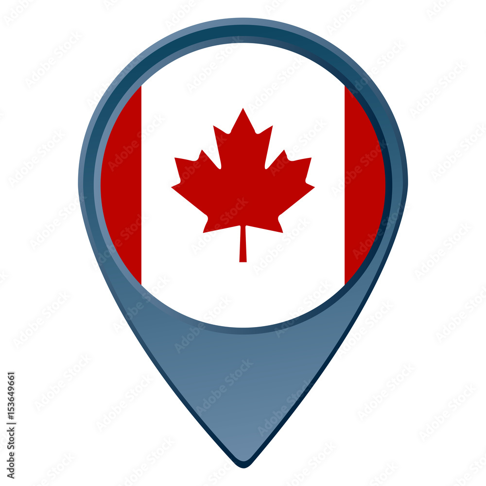 Obraz premium Isolated Canadian flag