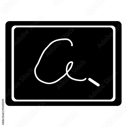 Isolated board silhouette