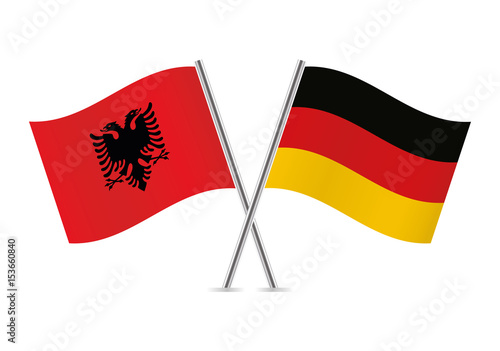 Free Download Albania and Germany flags. Vector illustration. - GFXLoad