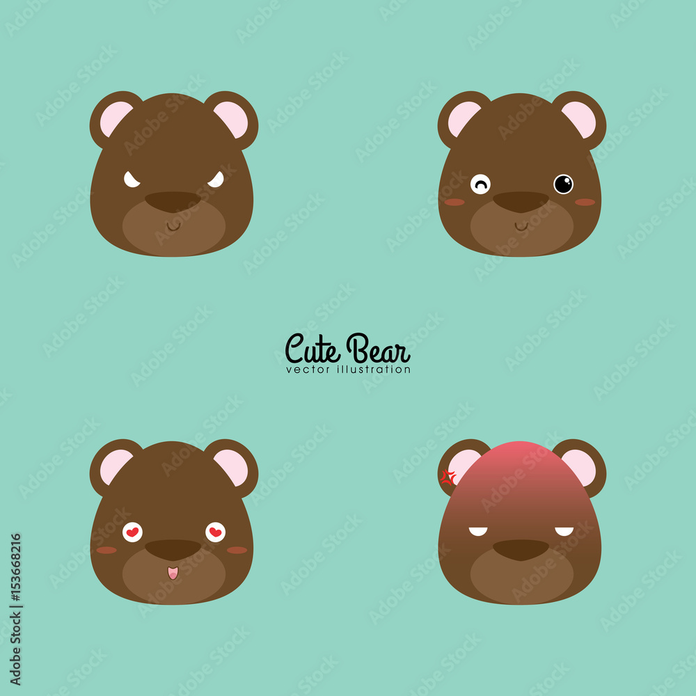 bear face expression bear face expression