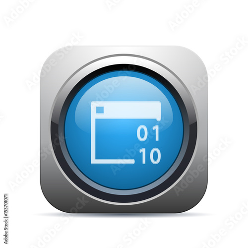 Square Push-Button - Vector