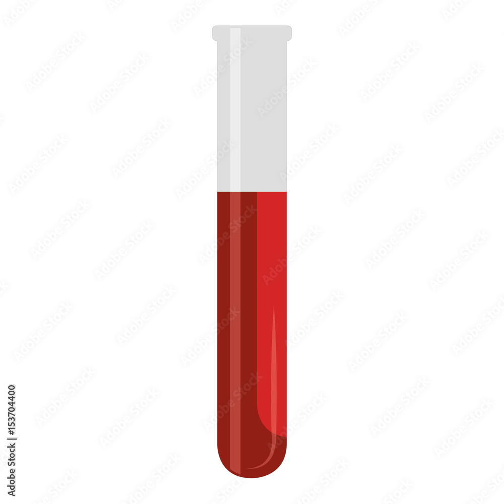 tube test with blood icon vector illustration design tube test with blood icon vector illustration design
