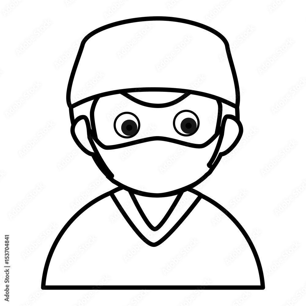 Male surgeon avatar character vector illustration design Male surgeon avatar character vector illustration design