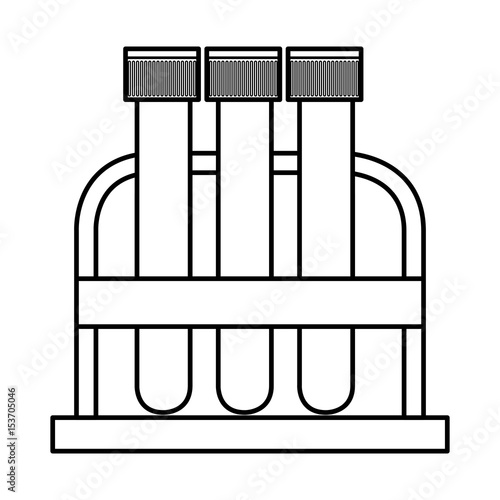 tube test isolated icon vector illustration design